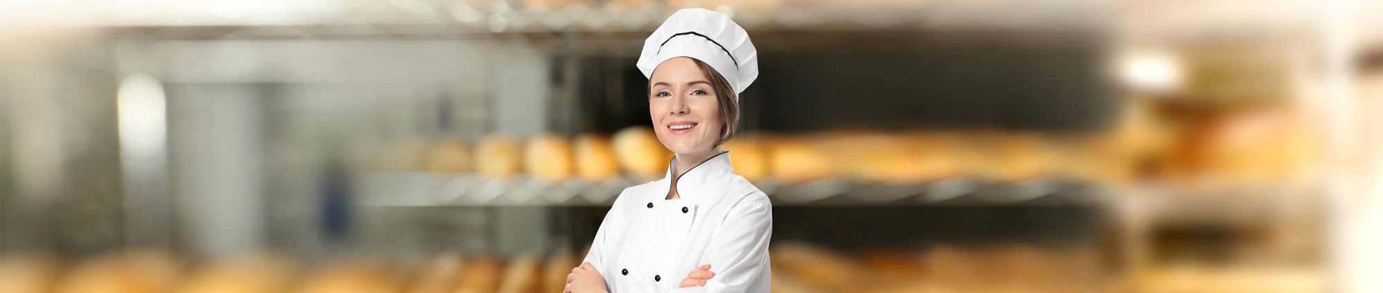Female staff member in bakery