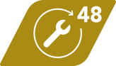 Gold spanner icon